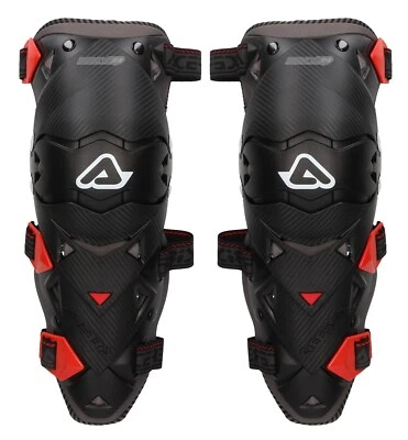 Acerbis Impact EVO 3.0 Genouillère Noir/Rouge - Photo 1/4