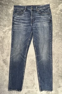 Rag & Bone Jeans Mens 34x32 Jared Blue Denim Fit 2 Slim Mid Rise Stretch Comfort - Picture 1 of 11