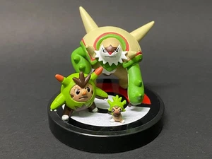 Chespin, Quilladin, Chesnaught(H0.3"-1.5")Pokemon T-arts Zukan 1/40 Figure Toy. - Picture 1 of 8