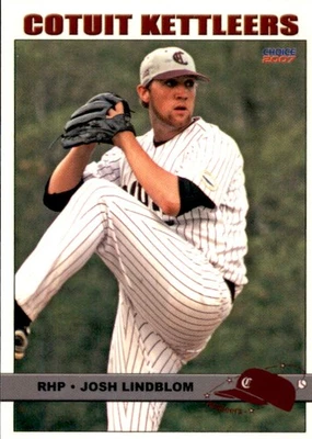 2007 Cotuit Kettleers Choice #15 Josh Lindblom West Lafayette Indiana IN NM Card - Image 1 of 2