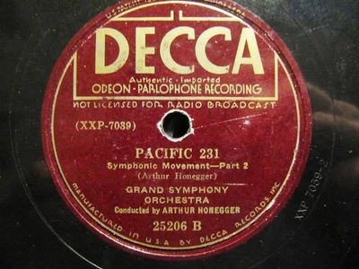 1929 ARTHUR HONEGGER conducts PACIFIC 231 Mouvement symphonique STEAM LOCOMOTIVE - Image 1 of 2