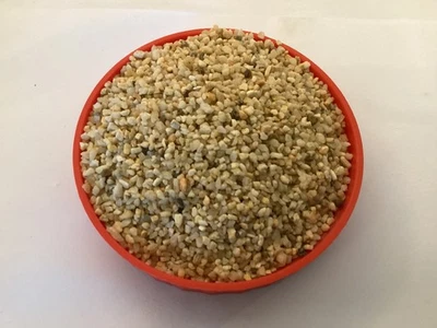 450g REAL 2/3mmYELLOW NATURAL POT TOPPER DECORATIVE GRAVEL DRESSER STONE DIORAMA - Image 1 of 4