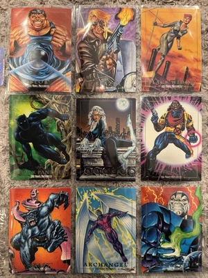 1992 Marvel Masterpieces NEAR COMPLETE 98 (of 100) BASE CARD SET - Joe Jusko - Image 1 of 4