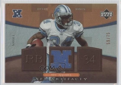 2007 Upper Deck Artifacts NFC Apparel Bronze /75 Kevin Jones #NFC-KJ - Image 1 of 2