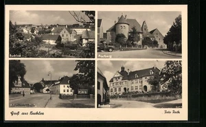 Buchloe, Postberg, Platz, Rathaus, Ansichtskarte - Picture 1 of 2