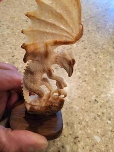 5 Inch Fossilized Gothic Skeleton Bone Dragon - Picture 1 of 5