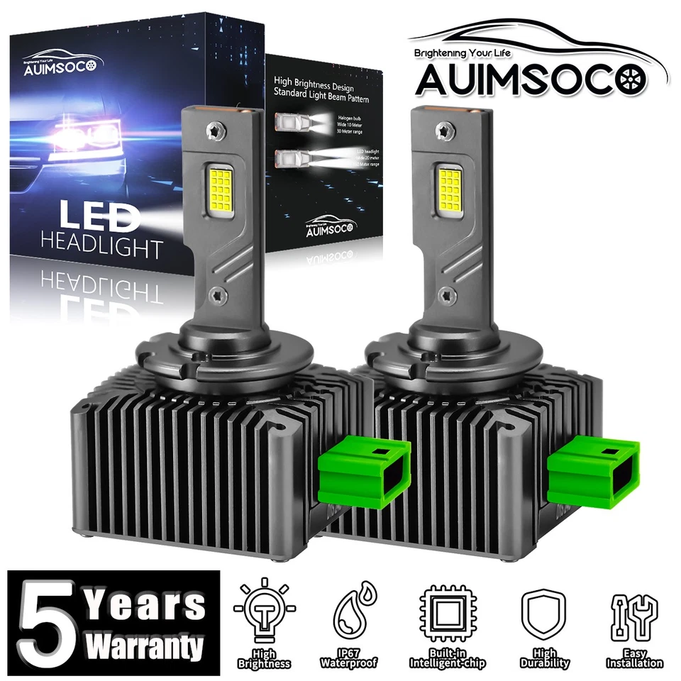 For Jaguar XF 2012-2016 D3S LED Headlight Kit Bulbs HID Replacement Super Bright - Image 1 of 4