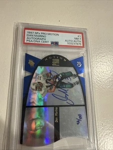 1997 SPX ProMotion Autographs #1 Dan Marino Auto /100 Legend - Picture 1 of 3