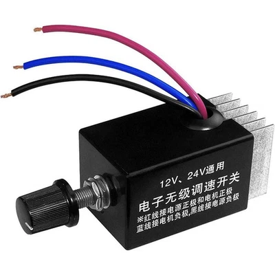 1Pc Motor Speed Regulator DC 12V/24V 10 a Motor Speed Controller  for Car6648 - Bild 1 von 4