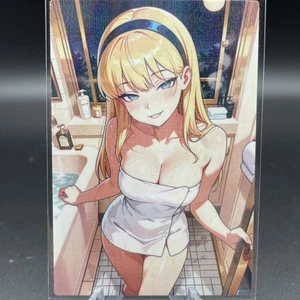 Super Girl Anime Waifu Card Doujin ACG Goddess Holo - Picture 1 of 4