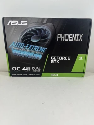 ASUS Phoenix NVIDIA GeForce GTX 1650 OC Edition graphics card. - Image 1 of 4