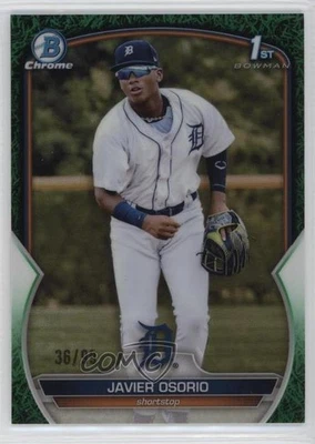 2023 Bowman Chrome Prospects Green Grass Refractor /99 Javier Osorio #BCP-4 - Image 1 of 2