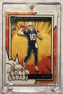 2024 Panini Clearly Donruss Drake Maye Bomb Squad Rookie Insert #3 -Patriots - Imagen 1 de 2