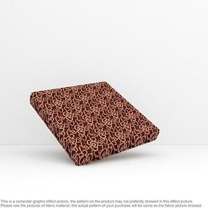 Bd158*TAILOR MADE Cover/Runner/Bolster case*Brown Swirl Spin Clouds Brocade Case