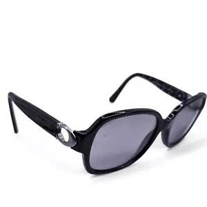 COACH Rectangle Sunglasses Womens Black Gray Monogram Logo Script READ - Picture 1 of 10