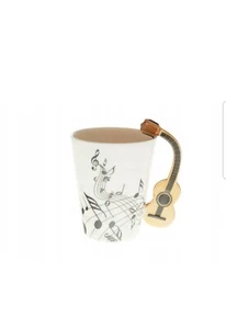 Porcelain Music Cup guitar Music Coffee/Tea Cup Mug Gift - Picture 1 of 2