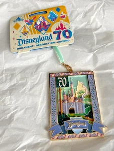 2025 Disneyland 70th Anniversary Castle Ornament Aurora Sleeping Beauty NEW - Picture 1 of 6