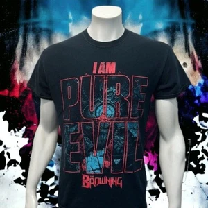 T-shirt maglietta grafica nera I Am Pure Evil-The Browning Rock Band taglia media MD - Foto 1 di 9
