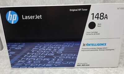 HP 148A Black Original LaserJet Toner Cartridge W1480A - New / Sealed - Image 1 of 2