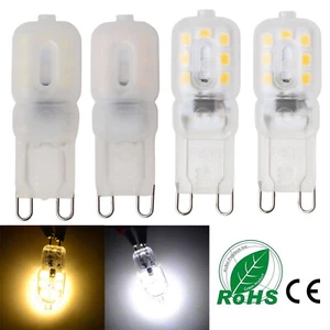 G9 3W Bombillas LED Maíz SMD 2835 14 LEDs Silicona Cristal Luz 220V Blanco Lámpara RC - Imagen 1 de 13
