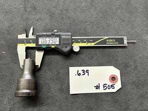 ROUND PUNCH ROPER WHITNEY DIACRO DI-ACRO CLEVELAND PRESS SIZE .639 #505 - Picture 1 of 1