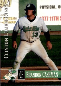 2005 Clinton LumberKings Grandstand #20 Brandon Cashman Eagan Minnesota MN Card