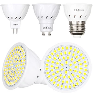 LED Spotlight Bulbs MR16 GU10 E27 7W 2835SMD 12V 24V 110V 220V White Light Lamps - Picture 1 of 13