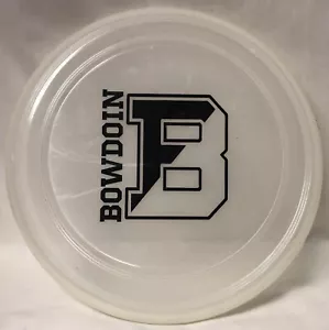 BOWDOIN COLLEGE BRILLA EN PLÁSTICO TRANSPARENTE OSCURO CON LOGOTIPO B NEGRO DISCO VOLADOR GRAYLINE 9" - Imagen 1 de 6