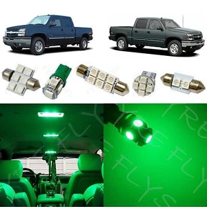 12x Green LED light interior package 1999-2006 Chevy Silverado & GMC Sierra CS4G - Bild 1 von 6