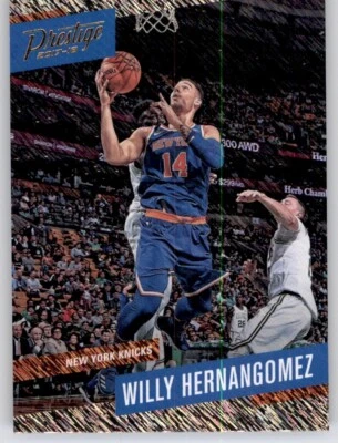 2017-18 Prestige Rain Parallel Willy Hernangomez Foil Refractor Prizm Knicks #65 - Image 1 of 2