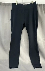 Legging Lands' End para mujer mediano tejido estrella de mar negro liso elástico atletismo - Imagen 1 de 12