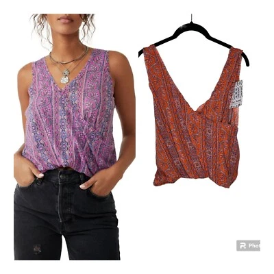 Camiseta retorcida Free People We The Free para mujer XS muestra Spice Route Foto 1 de 4