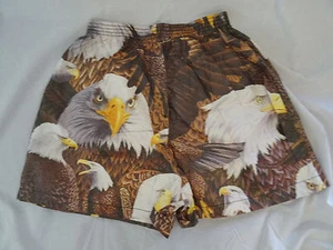 PRIDE American Eagle Tyvek Stretch Shorts Swimming Trunks Animal Print Sz S XL - Picture 1 of 6