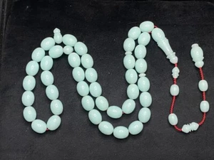 Rosario de bolas de boliche hecho a mano oración islámica 33 cuentas Masbaha Tasbih - Imagen 1 de 1
