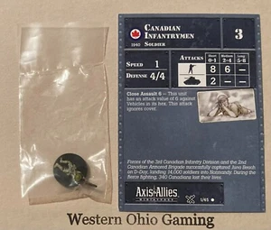 Axis & Allies Miniatures D-Day Canadian Infantrymen #1/45 NEW A&A Minis - Picture 1 of 1