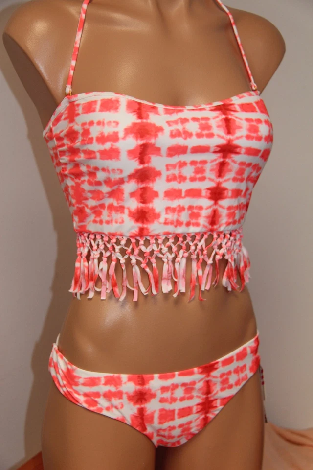 Neu mit Etikett Rosinen Badeanzug Bikini 2-teiliges Set Gr. S Bali Baldini Bauchhose koralle - Bild 1 von 4