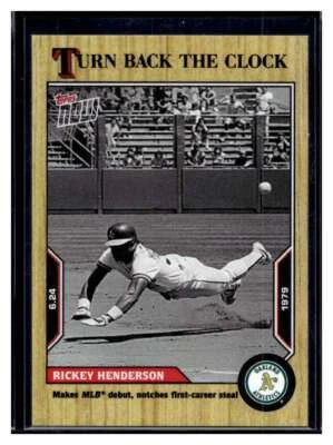 2022 Topps Now Turn Back the Clock #86 Rickey Henderson Base Card (Qty) - Image 1 of 2