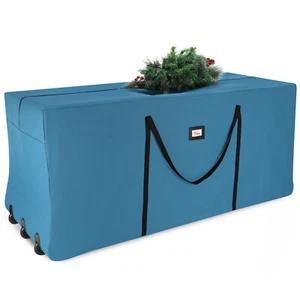 Christmas Tree Storage Bag Fits Up to 9 Foot Disassembled Tree Handles & Wheels - Picture 1 of 45