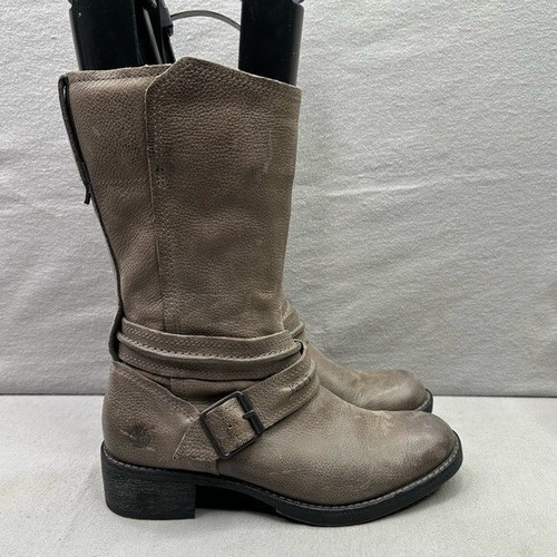 Stivali Timberland Whittemore Mid donna taglia 6 5 zip laterale pelle grigia invecchiata