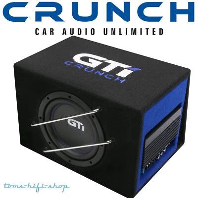 Crunch aktiv Subwoofer 400 Watt Bass + Verstärker Auto Aktivsub - Bild 1 von 3