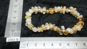 Bracelet baroque CITRINE chauffee grosses pierres roulées - lithotherapie chips - Imagen 1 de 1