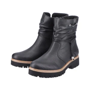 Rieker Boots Ankle Boot Shoes Black Z5770 NEW - Picture 1 of 10