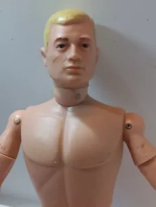 GI JOE 964 VINTAGE SLOT SHOULDERS TM "GUMMY HEAD "BLONDE HEAD FIGURE TIGHT - Picture 1 of 20