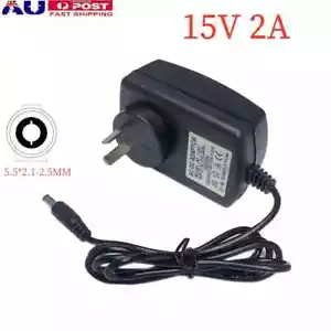 AC 240V to DC 15V 2A AMP Power Supply Transformer Adapter Converter Wall Charger - Picture 1 of 8
