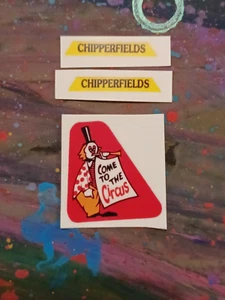 Corgi 1144 Chipperfield Circus Crane Truck Reproduction Stickers - Picture 1 of 1