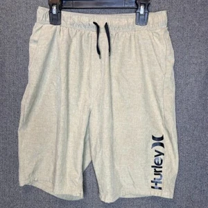 Hurley Shorts Youth 14/16 Beige Outdoor Graphic Print Surf Sport  - Picture 1 of 8