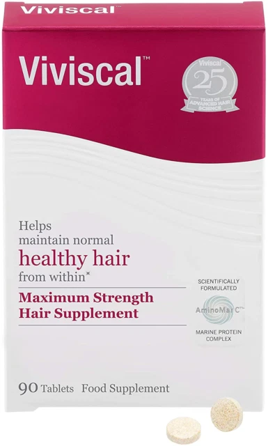 Viviscal Maximum Strength Healthy Hair Growth Supplement - 90 Tablets