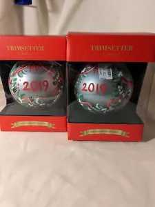 Set of 2 2019 Garland Trimsetter Ornaments Handcrafted in Italy - Picture 1 of 4