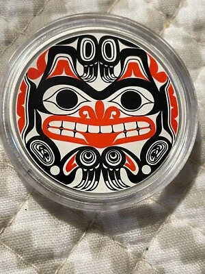 2020 CANADIAN COIN - BILL REID XHUWAII, HAIDA GRIZZLY BEAR 1oz w/COA - Image 1 of 3