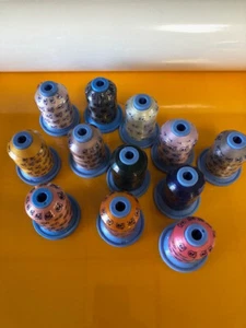 NEW! Mixed Lot Of 12 Robinson Anton Machine Embroidery Thread 1100 Yd Polyester - Picture 1 of 3